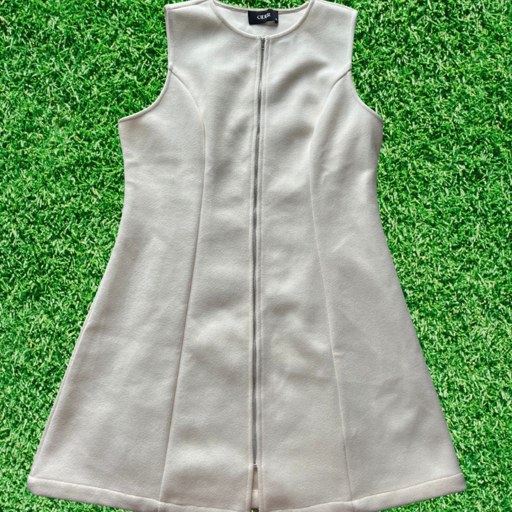 Cider 60s Vibes Felt Dress